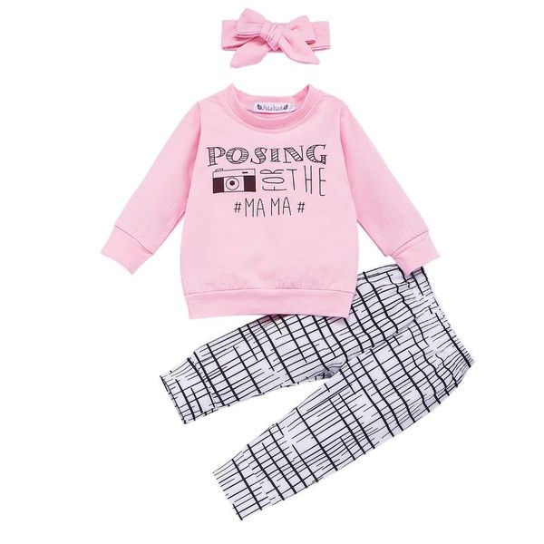 clothing sets autumn born baby girl clothes letter print long sleeve cotton plaids pants headband 3pcs outfits, White
clothing sets autumn born baby girl clothes letter print long sleeve cotton plaids pants headband 3pcs outfits, White