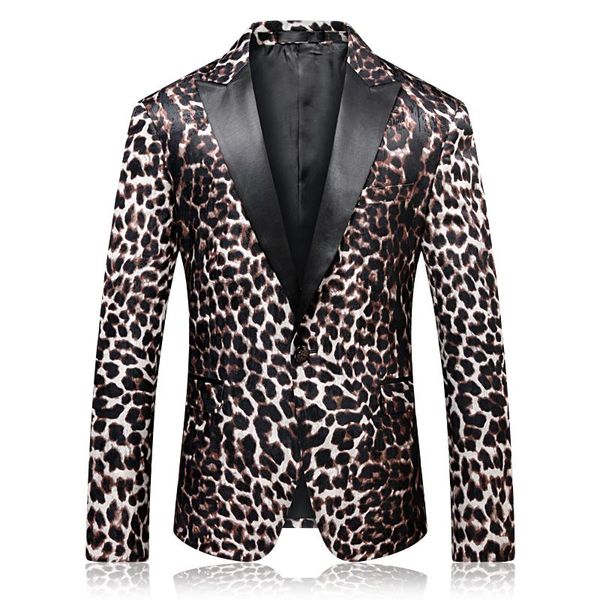 men's suits & blazers luxury men leopard blazer slim fit prom suit jacket for kleding mannen vetement homme 2021 black collar stylish 4, White;black
men's suits & blazers luxury men leopard blazer slim fit prom suit jacket for kleding mannen vetement homme 2021 black collar stylish 4, White;black