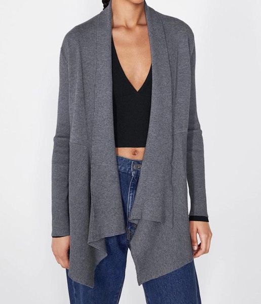 women's knits & tees 7evening camel/grey/black ladies no buckle knitted irregular cardigan - autumn est style knit top, White
women's knits & tees 7evening camel/grey/black ladies no buckle knitted irregular cardigan - autumn est style knit top, White