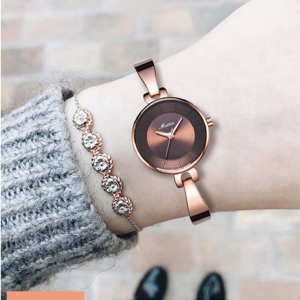 wristwatches meibin women's watch fashion luxury bracelet stainless steel ladies women female clock 2021 montre femme gift, Slivery;brown
wristwatches meibin women's watch fashion luxury bracelet stainless steel ladies women female clock 2021 montre femme gift, Slivery;brown