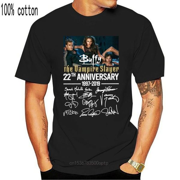 the slayer 22th anniveary cast signature bla men s-3xl t-shi uni loss fit men's t-shirts, White;black