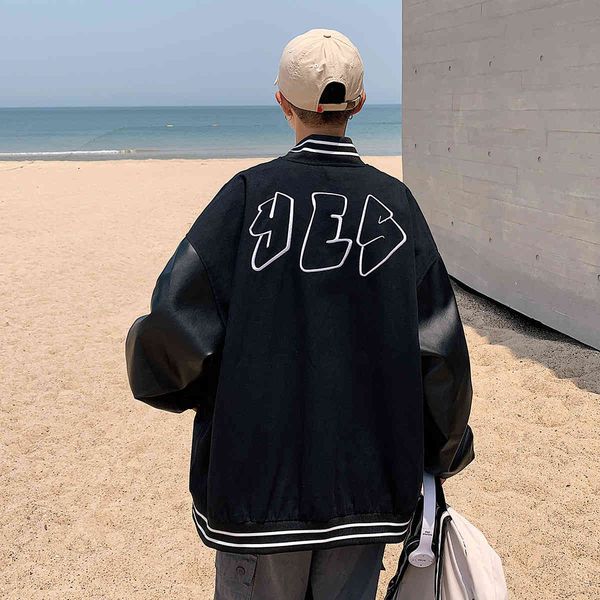 men's jackets baseball jacket, hip hop, embroidery, letter, leather pu, patchwork, fashion, couples, spring, autumn 0nn2, Black;brown
men's jackets baseball jacket, hip hop, embroidery, letter, leather pu, patchwork, fashion, couples, spring, autumn 0nn2, Black;brown