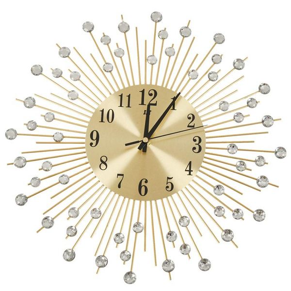 wall clocks clock diamonds decorative round metal living room decor quiet quartz modern minimalist clocks(gold)
wall clocks clock diamonds decorative round metal living room decor quiet quartz modern minimalist clocks(gold)