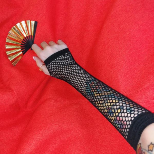 five fingers gloves 2021 fashion neon fishnet fingerless long punk gothic arm cuff wear fancy dress for womens beautiful warmer, Blue;gray
five fingers gloves 2021 fashion neon fishnet fingerless long punk gothic arm cuff wear fancy dress for womens beautiful warmer, Blue;gray