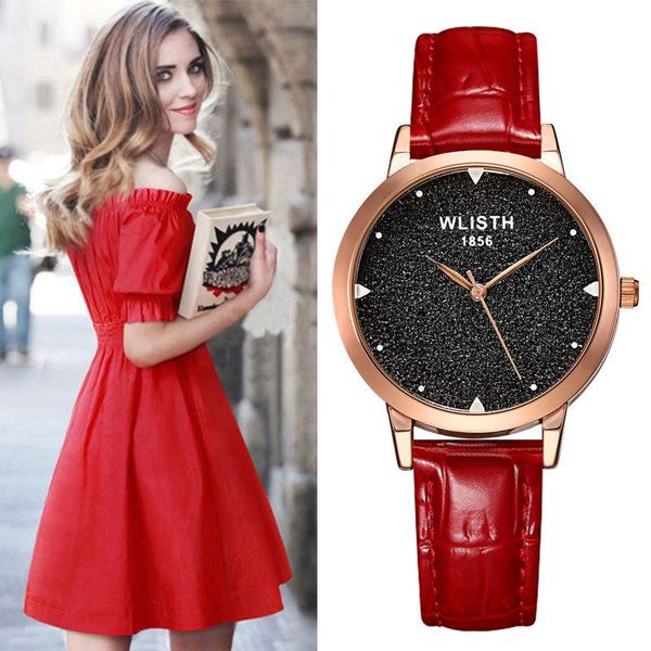 wristwatches wlisth rose gold women watches leather watch star glowing dial luxury ladies drop clock saat montre femme relogio feminino, Slivery;brown
wristwatches wlisth rose gold women watches leather watch star glowing dial luxury ladies drop clock saat montre femme relogio feminino, Slivery;brown