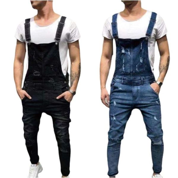 men's jeans mens casual overall skinny denim pants trousers dungarees slim fit, Blue
men's jeans mens casual overall skinny denim pants trousers dungarees slim fit, Blue