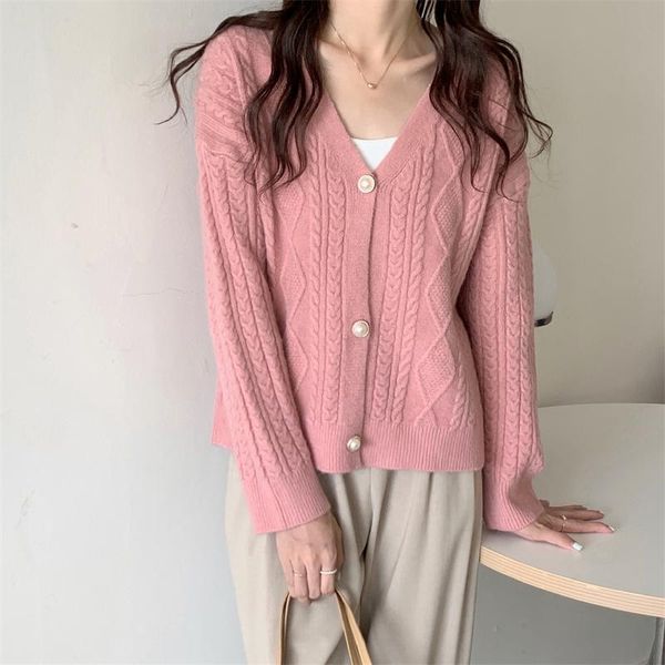 women's knits & tees factory direct sales autumn winter warm vintage pearl buckle sweater knitted soft outer wear loose cardigan for wo, White
women's knits & tees factory direct sales autumn winter warm vintage pearl buckle sweater knitted soft outer wear loose cardigan for wo, White