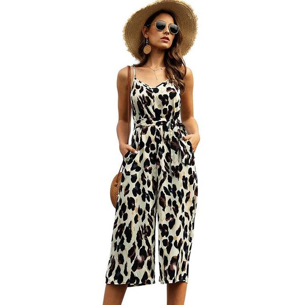 women's jumpsuits & rompers leopard print loose for women sleeveless v-neck 2021 fashion summer nightclub jumpsuit female wide leg pant, Black;white
women's jumpsuits & rompers leopard print loose for women sleeveless v-neck 2021 fashion summer nightclub jumpsuit female wide leg pant, Black;white