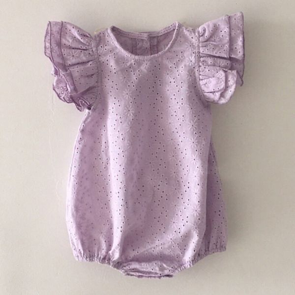 baby girls rompers clothes bodysuits fly sleeve hollow out summer infant pure color bodysuit 210429, Blue
baby girls rompers clothes bodysuits fly sleeve hollow out summer infant pure color bodysuit 210429, Blue