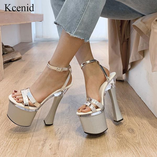 kcenid platform heels sandals open toe patent leather pumps women shoes super high silver wedding, Black
kcenid platform heels sandals open toe patent leather pumps women shoes super high silver wedding, Black