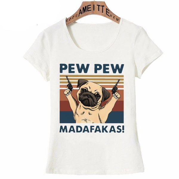 women's t-shirt pug pew madafakas classic print summer fashion women short sleeve funny dog design casual cute girl white tees
women's t-shirt pug pew madafakas classic print summer fashion women short sleeve funny dog design casual cute girl white tees