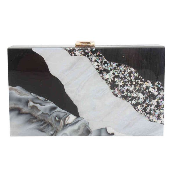 acrylic hand held ess dinner bag women's small square black and white splicing high-end banquet evening
acrylic hand held ess dinner bag women's small square black and white splicing high-end banquet evening