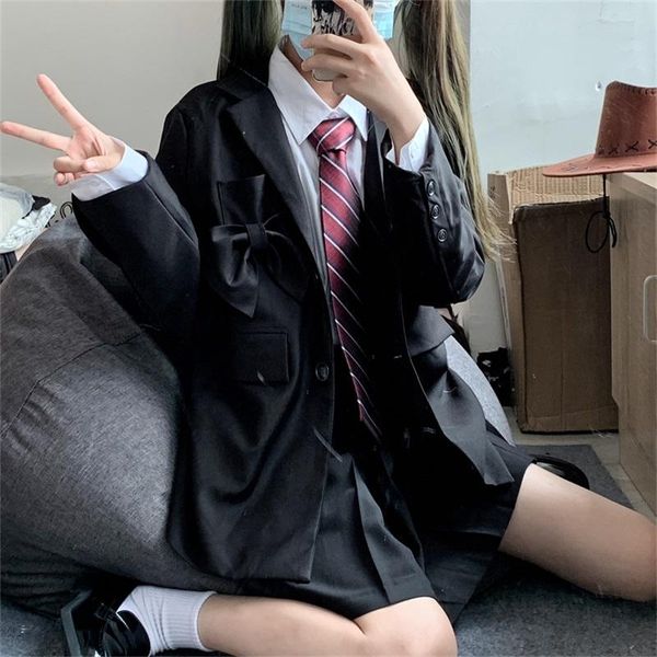women's suits & blazers japanese kawaii jk student uniforms lolita style women suit autumn cardigan black long sleeve jacket outerwear, White;black
women's suits & blazers japanese kawaii jk student uniforms lolita style women suit autumn cardigan black long sleeve jacket outerwear, White;black