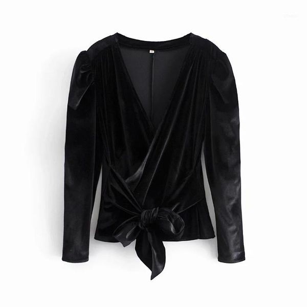 spring women v neck lace up velvet blouse black smock female long sleeve shirt lady loose blusas s8375 women's blouses & shirts, White
spring women v neck lace up velvet blouse black smock female long sleeve shirt lady loose blusas s8375 women's blouses & shirts, White