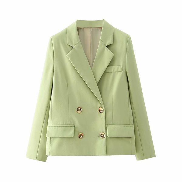 women's european american style retro double-breasted green casual blazer loose elegant coat for office lady suits & blazers, White;black
women's european american style retro double-breasted green casual blazer loose elegant coat for office lady suits & blazers, White;black