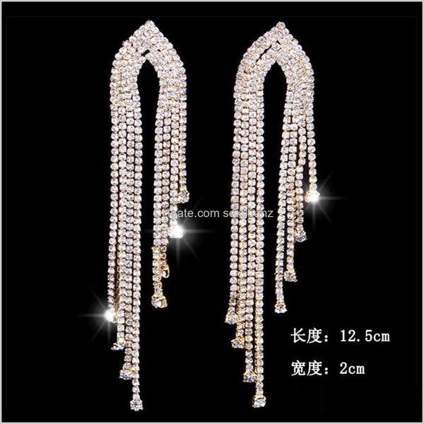 dangle & chandelier jewelry drop delivery 2021 full diamond long tassel earrings fashion multi layer bohemian style ax526, Silver
dangle & chandelier jewelry drop delivery 2021 full diamond long tassel earrings fashion multi layer bohemian style ax526, Silver