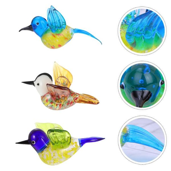 decorative objects & figurines 3pcs glass bird decoration colorful hummingbird festival ornament
decorative objects & figurines 3pcs glass bird decoration colorful hummingbird festival ornament
