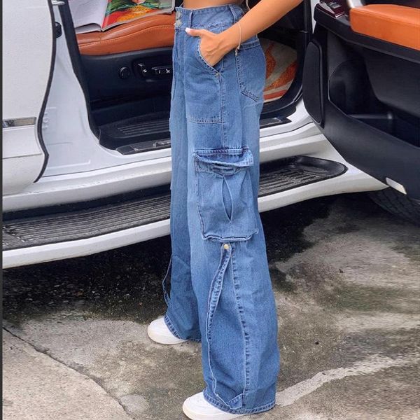 women's jeans women light blue wide leg with side pockets casual pants 90s streetwear high waist denim trousers tie up y2k cargo
women's jeans women light blue wide leg with side pockets casual pants 90s streetwear high waist denim trousers tie up y2k cargo