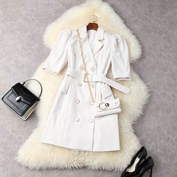 dresses european and american women's clothing spring 2021 collar of the suit five-quarter sleeves double breasted fashion dress 75l8, Black;gray
dresses european and american women's clothing spring 2021 collar of the suit five-quarter sleeves double breasted fashion dress 75l8, Black;gray