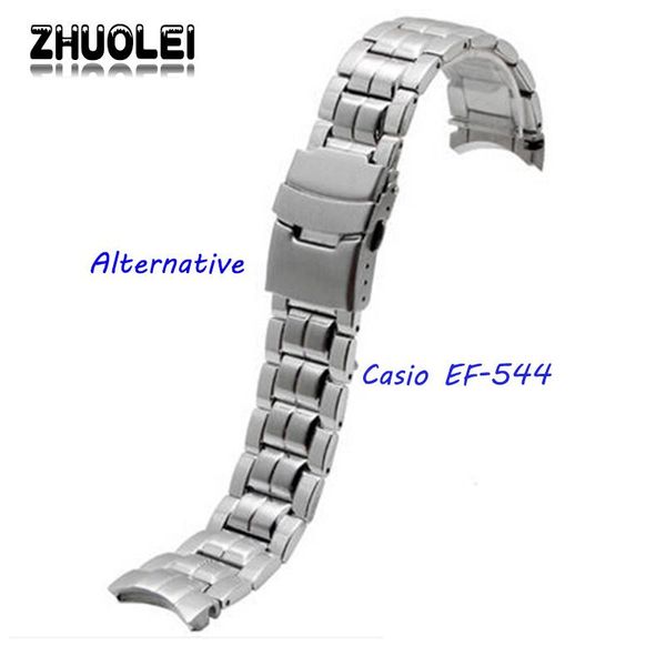 watch bands zhuolei watchband for ef-544 solid stainless steel bracelet accessories silver strap, Black;brown
watch bands zhuolei watchband for ef-544 solid stainless steel bracelet accessories silver strap, Black;brown