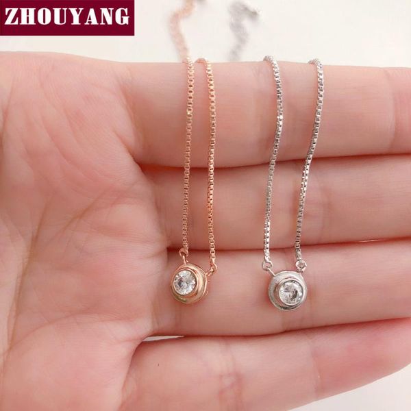 chokers zhouyang necklace for women classic tiny cubic zirconia rose gold color fashion jewelry chirstmas gift n241 n242, Golden;silver
chokers zhouyang necklace for women classic tiny cubic zirconia rose gold color fashion jewelry chirstmas gift n241 n242, Golden;silver