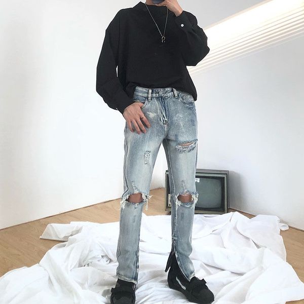 women's jeans hip hop ripped high street vibe zipper trouser leg for men women boyfriend pants oversized trousers wide l0xo, Blue
women's jeans hip hop ripped high street vibe zipper trouser leg for men women boyfriend pants oversized trousers wide l0xo, Blue