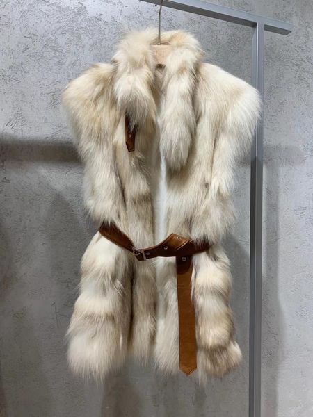 women's fur & faux luxury 2021 brand fashion real coat vest belt winter jacket women natural genuine outerwear streetwear, Black
women's fur & faux luxury 2021 brand fashion real coat vest belt winter jacket women natural genuine outerwear streetwear, Black
