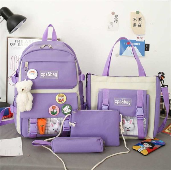 backpack 4pcs/set school fashion backpacks 5 grade lovely for women teenage girls travel shoulder bags female mochilas
backpack 4pcs/set school fashion backpacks 5 grade lovely for women teenage girls travel shoulder bags female mochilas