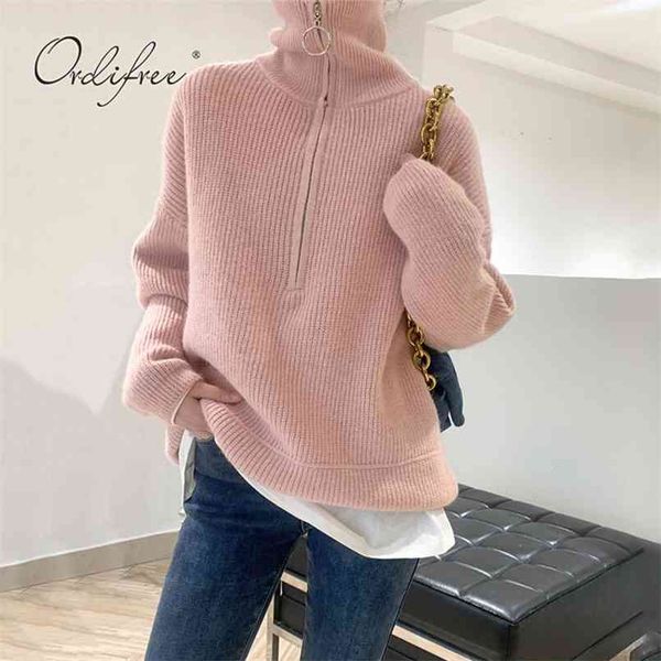spring autumn streetwear women sweaters knitted pullovers warm thick chic 210513, White
spring autumn streetwear women sweaters knitted pullovers warm thick chic 210513, White