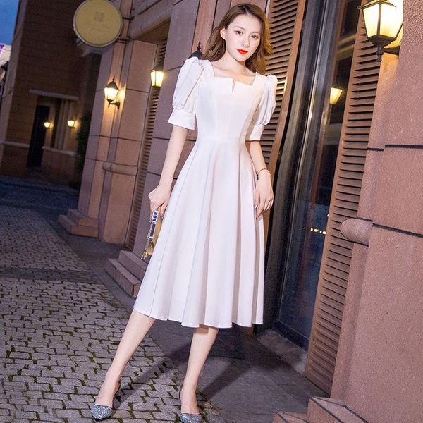 ethnic clothing temperament evening party dress noble white banquet elegant prom gowns student formal solid daily wear vestidos, Red
ethnic clothing temperament evening party dress noble white banquet elegant prom gowns student formal solid daily wear vestidos, Red