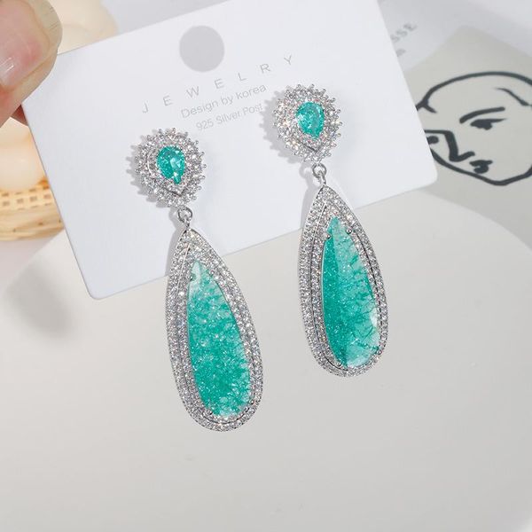dangle & chandelier eyer 2021 luxury unworldly temperament light blue crystal zircon pendant drop earrings for women banquet and dating, Silver
dangle & chandelier eyer 2021 luxury unworldly temperament light blue crystal zircon pendant drop earrings for women banquet and dating, Silver