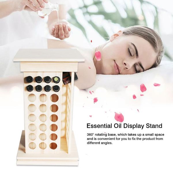 hooks & rails essential oil display stand 104 hole wooden rack 360 rotatable sample storage store bottle holder
hooks & rails essential oil display stand 104 hole wooden rack 360 rotatable sample storage store bottle holder