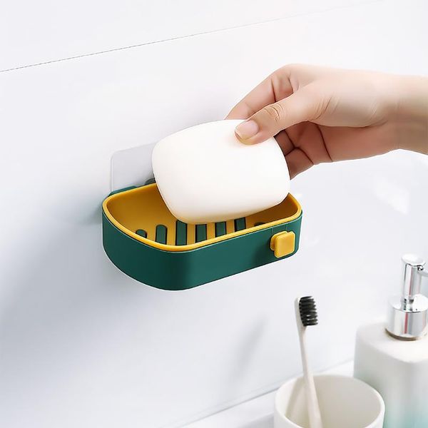 wall-mounted soap dish box punching 2-layer drain tray holder storage rack for bathroom toilet boxes & bins
wall-mounted soap dish box punching 2-layer drain tray holder storage rack for bathroom toilet boxes & bins