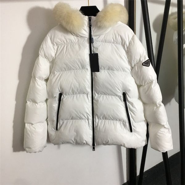 chic hooded cotton down jacket detachable fur collar long sleeve coats women autumn winter parkas with tags, Black
chic hooded cotton down jacket detachable fur collar long sleeve coats women autumn winter parkas with tags, Black