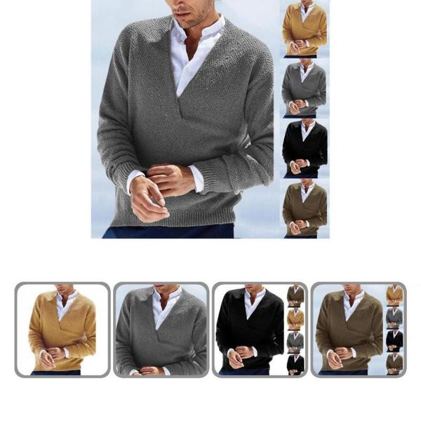 men's sweaters autumn sweater pullover stretchy great stitching knitted spring men for work, White;black
men's sweaters autumn sweater pullover stretchy great stitching knitted spring men for work, White;black