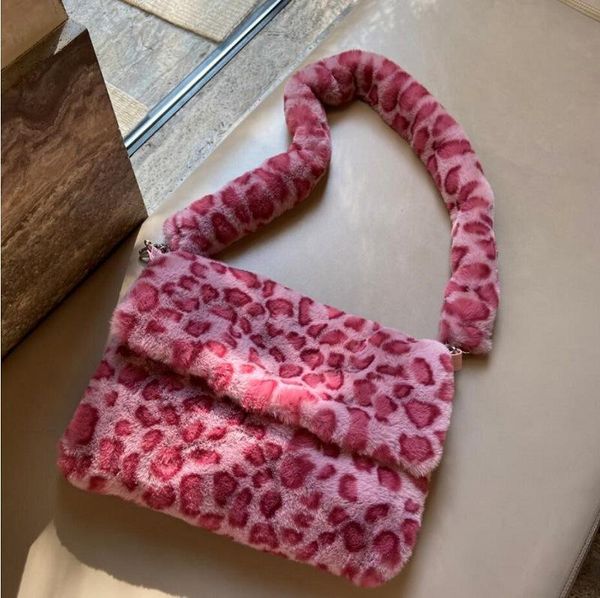 evening bags soft plush women shoulder bag pink leopard ladies crossbody winter fashion large capacity female handbags tote bolso mujer
evening bags soft plush women shoulder bag pink leopard ladies crossbody winter fashion large capacity female handbags tote bolso mujer