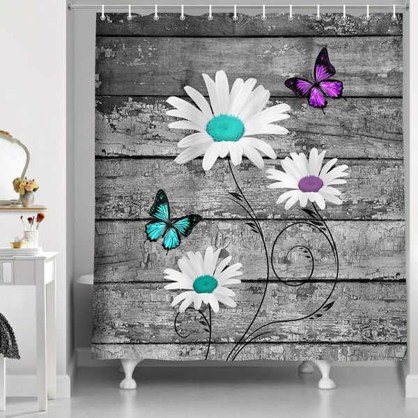 teal butterflies with white daisy flowers polyester fabric shower curtain sets with 12 hooks, butterfly flying on farm floral
teal butterflies with white daisy flowers polyester fabric shower curtain sets with 12 hooks, butterfly flying on farm floral
