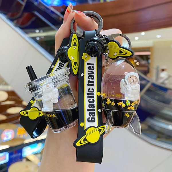 keychains creative black liquid floating space bear key chain star sequins rocket model bottle keychain cute milk tea cup car keyring gift, Silver
keychains creative black liquid floating space bear key chain star sequins rocket model bottle keychain cute milk tea cup car keyring gift, Silver