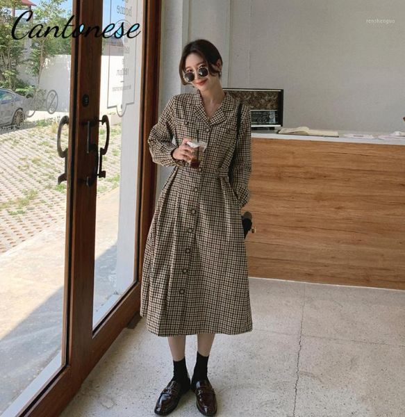 slim button big dress autumn winter midi long retro black france style sleeve casual dresses, Black;gray
slim button big dress autumn winter midi long retro black france style sleeve casual dresses, Black;gray