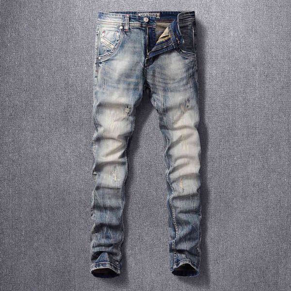 jeans italian style fashion men jeans retro blue slim ripped denim cotton long trousers classical vintage designer pants
jeans italian style fashion men jeans retro blue slim ripped denim cotton long trousers classical vintage designer pants