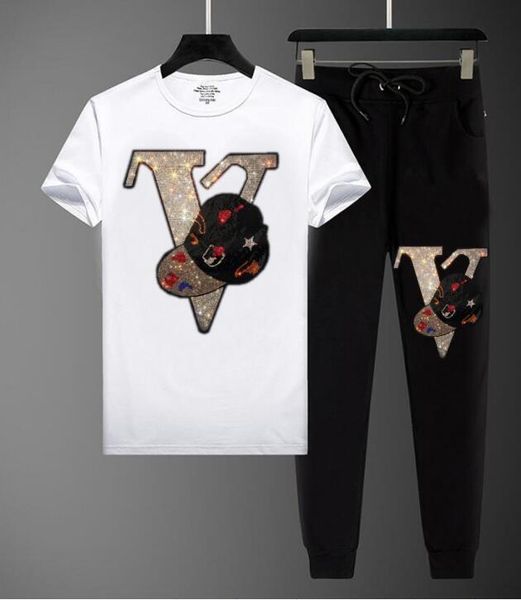jogging clothing summer mens tracksuit +pants rhinestones sport suit running sportswear diamond pants sets 2021 design, Black;red
jogging clothing summer mens tracksuit +pants rhinestones sport suit running sportswear diamond pants sets 2021 design, Black;red
