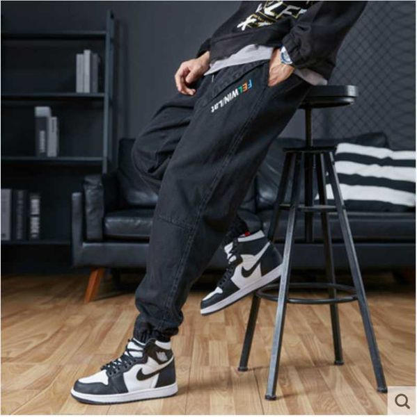 men's jeans large denim overalls leggings loose embroidery fat trend fattening oversized casual pants 50kg-150kg, Blue
men's jeans large denim overalls leggings loose embroidery fat trend fattening oversized casual pants 50kg-150kg, Blue