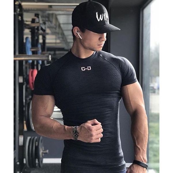 men's running sports training t-shirt high elasticity breathable quick-drying short-sleeve round neck tights t-shirts, White;black
men's running sports training t-shirt high elasticity breathable quick-drying short-sleeve round neck tights t-shirts, White;black