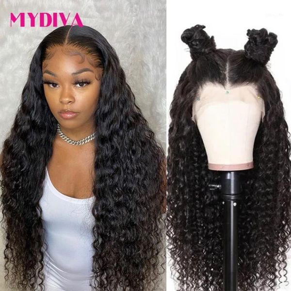 mydiva closure wig 150% density deep curly human hair remy lace front 360 frontal wigs for black women1, Black;brown
mydiva closure wig 150% density deep curly human hair remy lace front 360 frontal wigs for black women1, Black;brown