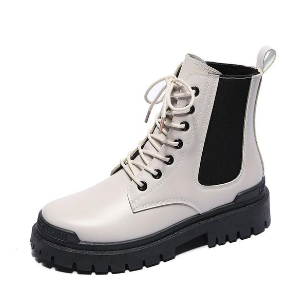 boots autumn winter women pu leather chunky platform round toe lace up fashion ankle female motorcycle shoes, Black
boots autumn winter women pu leather chunky platform round toe lace up fashion ankle female motorcycle shoes, Black
