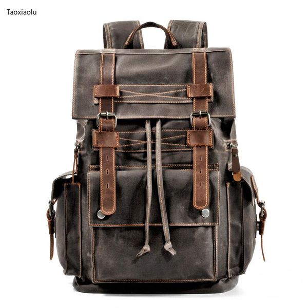 backpack vintage camouflage canvas men's backpack, lapwaterproof large climbing travel
backpack vintage camouflage canvas men's backpack, lapwaterproof large climbing travel