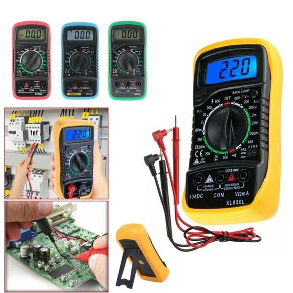 multimeters xl830l high safety ac/dc multimeter lcd digital volt amp ohm tester meter voltmeter ammeter overload protect with probe
multimeters xl830l high safety ac/dc multimeter lcd digital volt amp ohm tester meter voltmeter ammeter overload protect with probe
