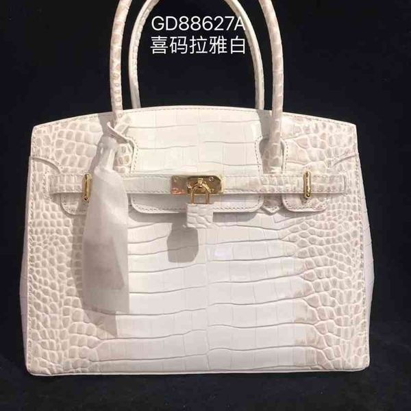 birkins new crocodile skin handbag single shoulder messenger platinum fashion women's bag have logo
birkins new crocodile skin handbag single shoulder messenger platinum fashion women's bag have logo