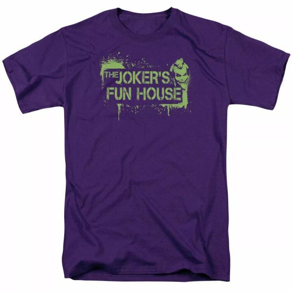 batman arkham city jokers fun house t shirt mens licensed dc comics tee purple, White;black
batman arkham city jokers fun house t shirt mens licensed dc comics tee purple, White;black
