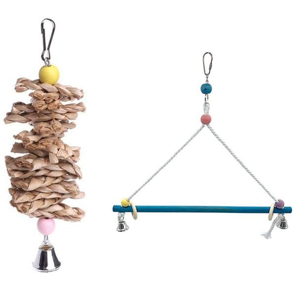 other bird supplies 1x parrot toys natural wooden grass chewing bite hanging cage & 2 pc chicken swings stand
other bird supplies 1x parrot toys natural wooden grass chewing bite hanging cage & 2 pc chicken swings stand